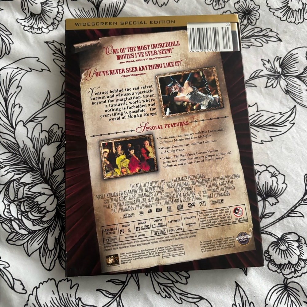 Moulin Rouge! DVD - Picture 3 of 3